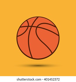 Basketball icon design, vector illustration