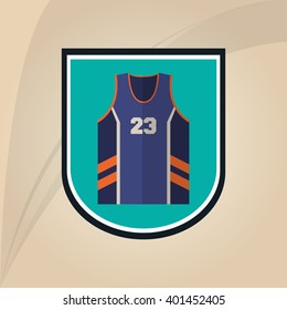 Basketball icon design, vector illustration