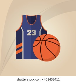 Basketball icon design, vector illustration