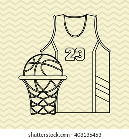 Basketball icon design, vector illustration
