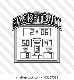 Basketball icon design, vector illustration