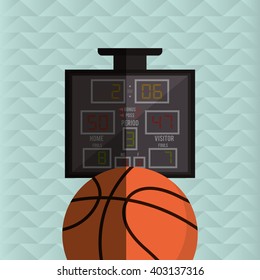 Basketball icon design, vector illustration
