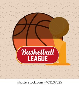 Basketball icon design, vector illustration