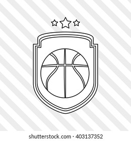 Basketball icon design, vector illustration