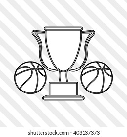 Basketball icon design, vector illustration
