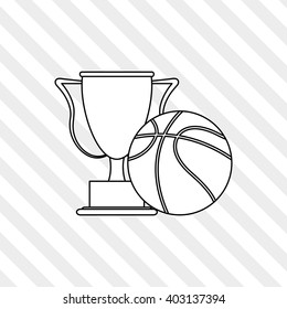 Basketball icon design, vector illustration
