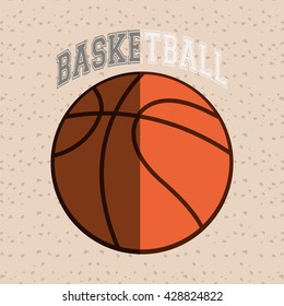 Basketball icon design, vector illustration