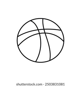 Plantilla de Vector de diseño de icono de baloncesto
