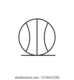 basketball icon. Element of school icon for mobile concept and web apps. Thin line basketball icon can be used for web and mobile