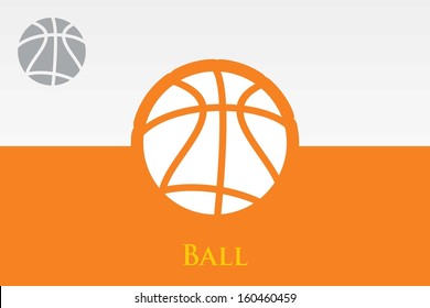 Basketball icon. EPS-10