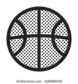 Baloncesto. Icono lleno de puntos.