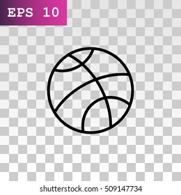  Basketball icon flat.