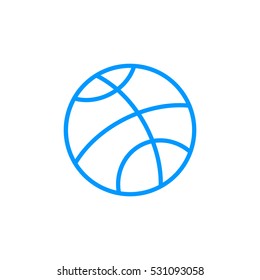  Basketball icon flat.