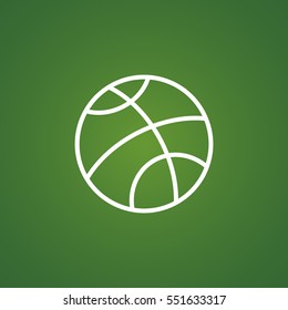  Basketball icon flat.