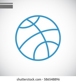  Basketball icon flat.