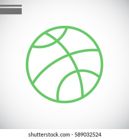  Basketball icon flat.