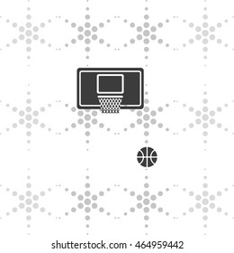 Basketball icon. Flat illustration.
