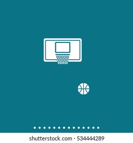 Basketball icon. Flat illustration.