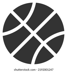 Basketball icon. Flat style vector illustration isolated on white background