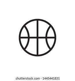 Basketball Icon Flat Vector Illustration