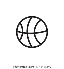 Basketball Icon Flat Vector Illustration