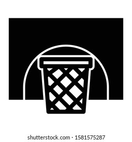 basketball icon glyph vector design