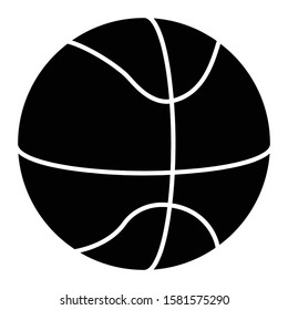 basketball icon glyph vector design