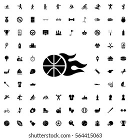 basketball icon illustration isolated vector sign symbol