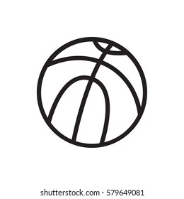 basketball icon illustration isolated vector sign symbol