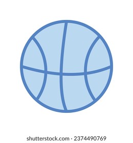 Icono de baloncesto aislado de fondo blanco vectorial ilustración