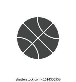 Basketball icon isolated on white background. Ball symbol modern, simple, vector, icon for website design, mobile app, ui. Vector Illustration