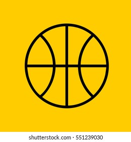 basketball icon. isolated sign symbol