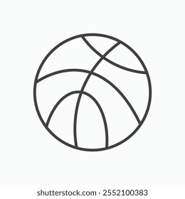 Basketball icon. line style vector icon.