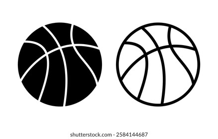 Basketball icon logo design. Basketball ball sign and symbol