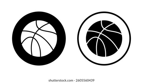 Basketball icon logo design. Basketball ball sign and symbol