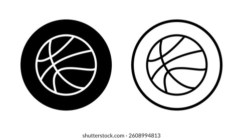 Basketball icon logo design. Basketball ball sign and symbol