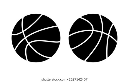 Basketball icon logo design. Basketball ball sign and symbol