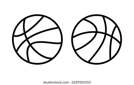 Basketball icon logo design. Basketball ball sign and symbol