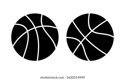 Basketball icon logo design. Basketball ball sign and symbol