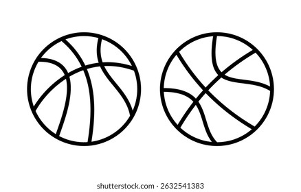 Basketball icon logo design. Basketball ball sign and symbol