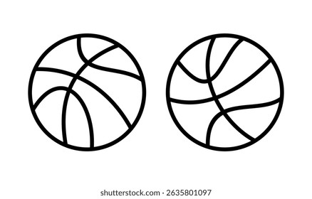 Basketball icon logo design. Basketball ball sign and symbol