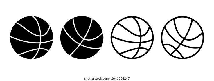 Basketball icon logo design. Basketball ball sign and symbol