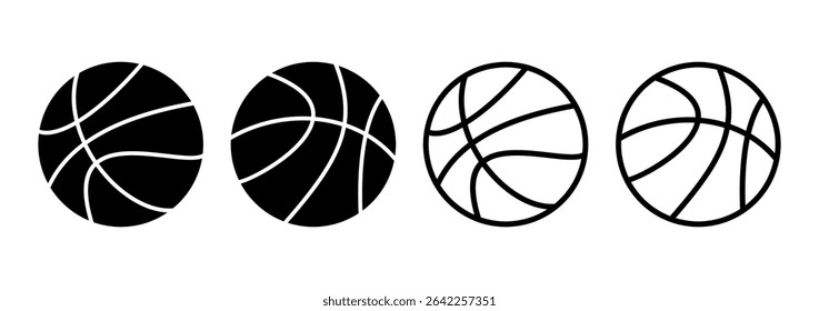Basketball icon logo design. Basketball ball sign and symbol