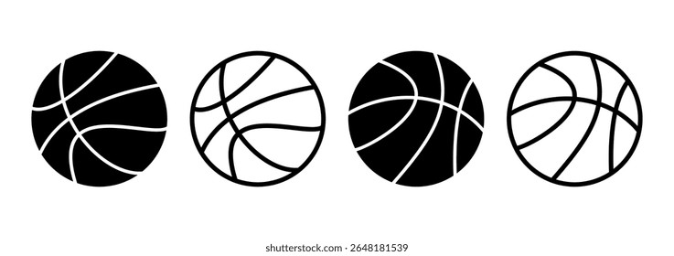 Basketball icon logo design. Basketball ball sign and symbol