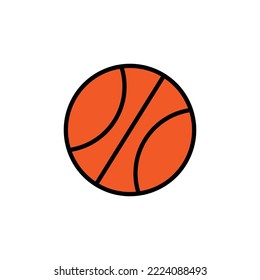 Basketball icon logo design template vector isolated illustration
