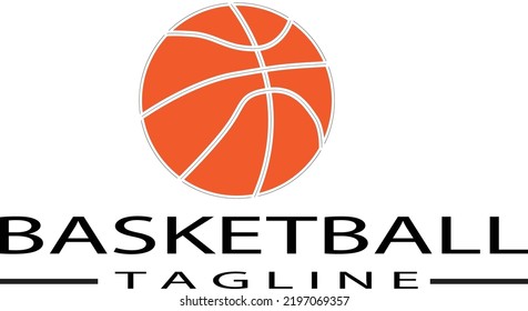 basketball icon logo isolated on white background