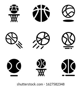 basketball icon or logo isolated sign symbol vector illustration - Collection of high quality black style vector icons
