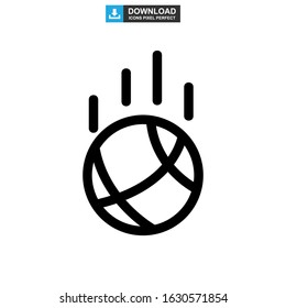 basketball icon or logo isolated sign symbol vector illustration - high quality black style vector icons
