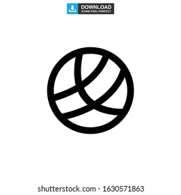 basketball icon or logo isolated sign symbol vector illustration - high quality black style vector icons
