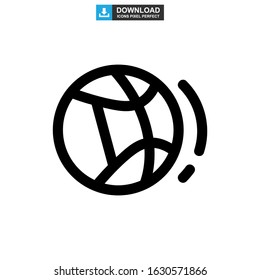 basketball icon or logo isolated sign symbol vector illustration - high quality black style vector icons
